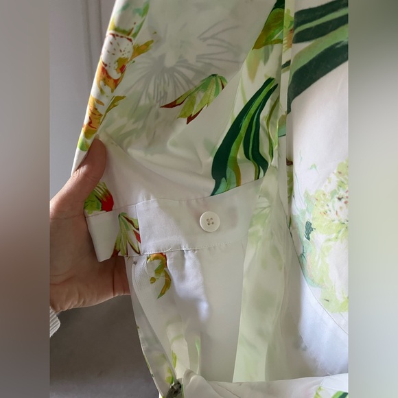 Armani Exchange A|X | Tropical Print Sleeveless Romper | Size 8 (approx.) - Picture 7 of 8